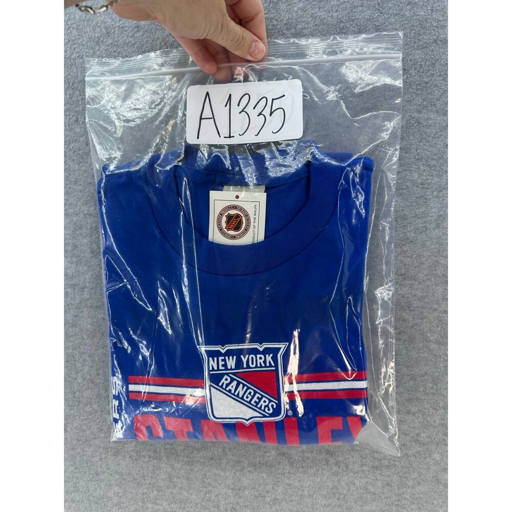 Nutmeg Mills Unisex XL VTG NWT Stanley Cup Champ Shirt 1994 New York Rangers NHL - Picture 12 of 12